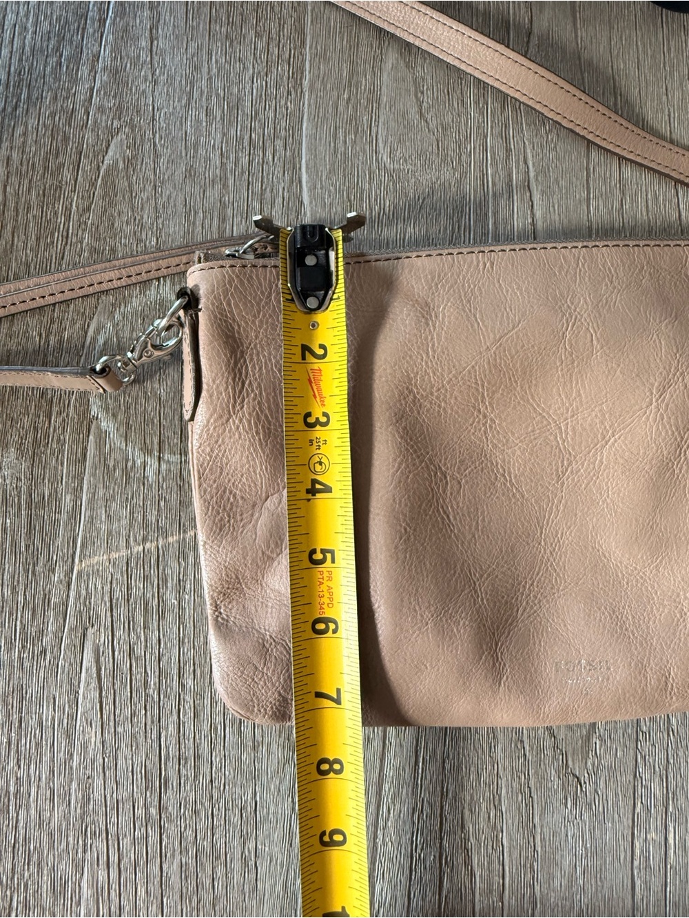Fossil Fiona Leather Crossbody Bag with Adjustable Strap‎ Tan - Picture 7 of 10